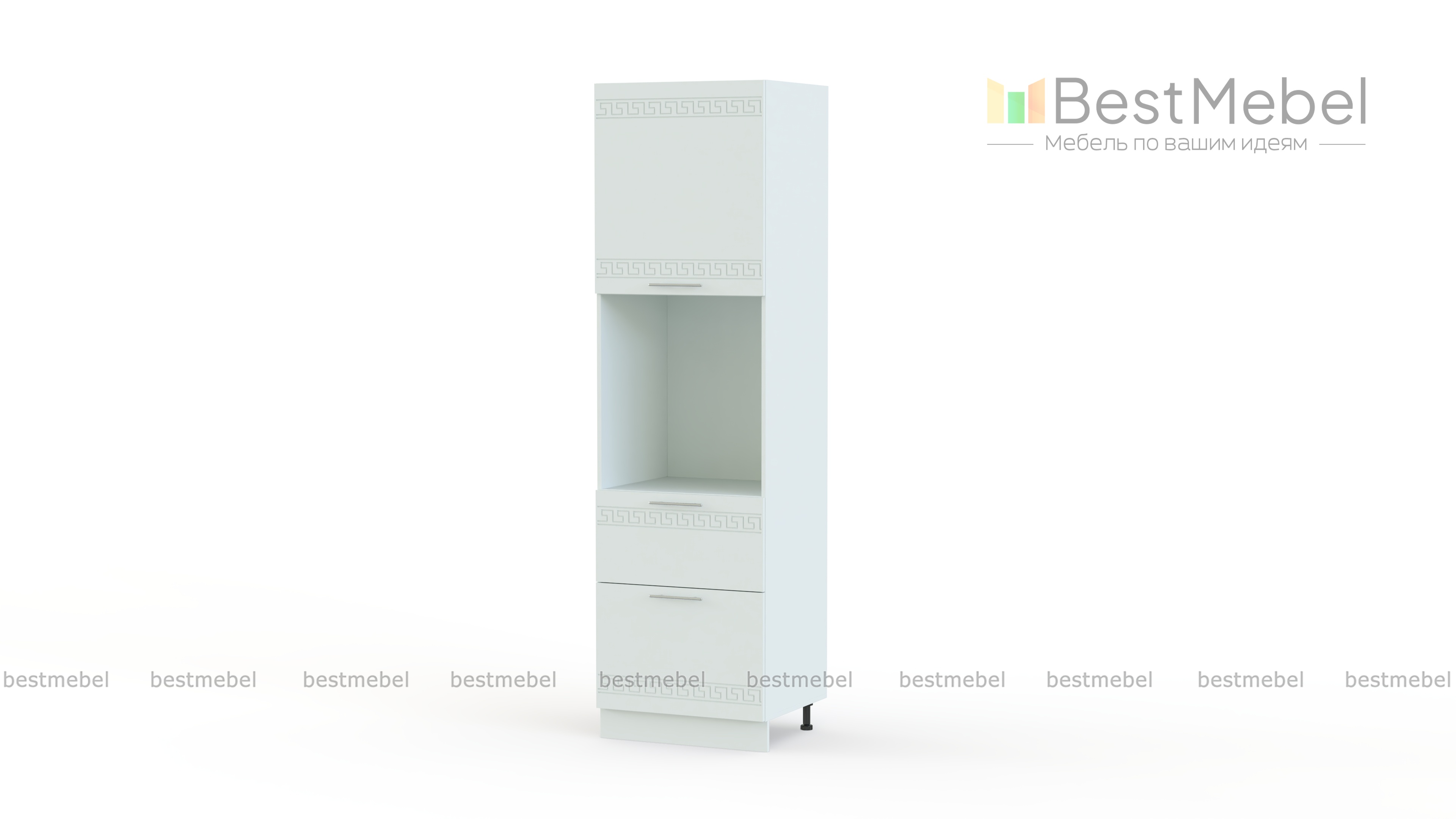 Шкаф-пенал с нишей 2 ящика Греция BMS