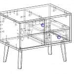 Чертеж Журнальный стол Марио 12 BMS