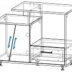 Чертеж Тумба ТВ Рио BMS