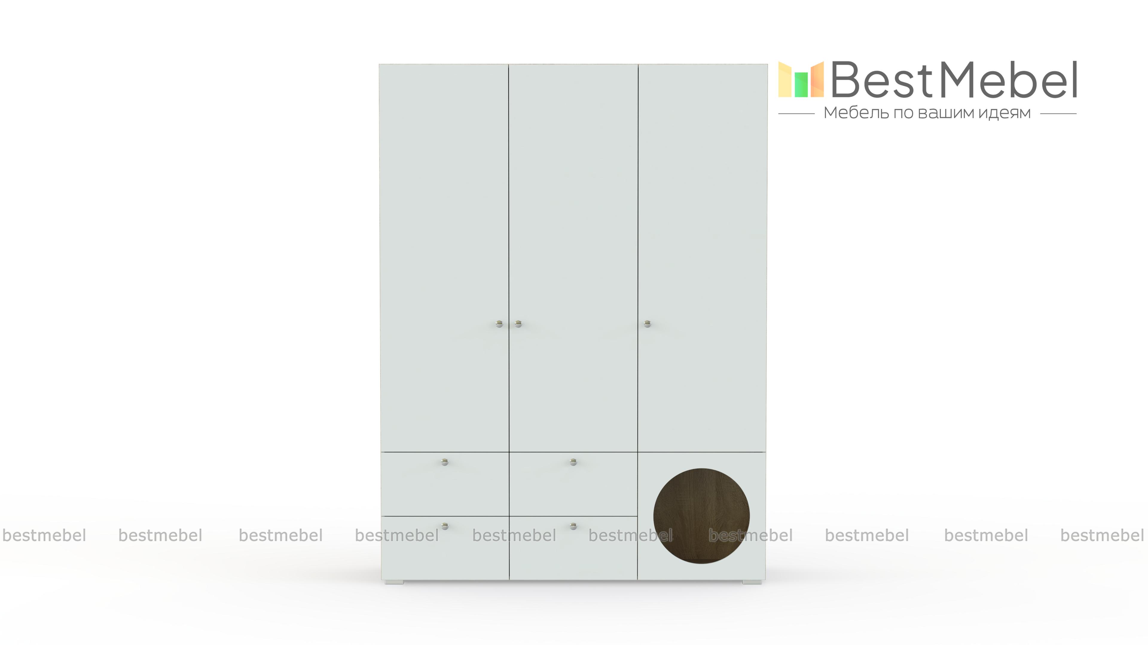 Шкаф распашной Авелин 4 BMS - Фото