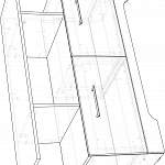 Чертеж Тумба ТВ Лион BMS