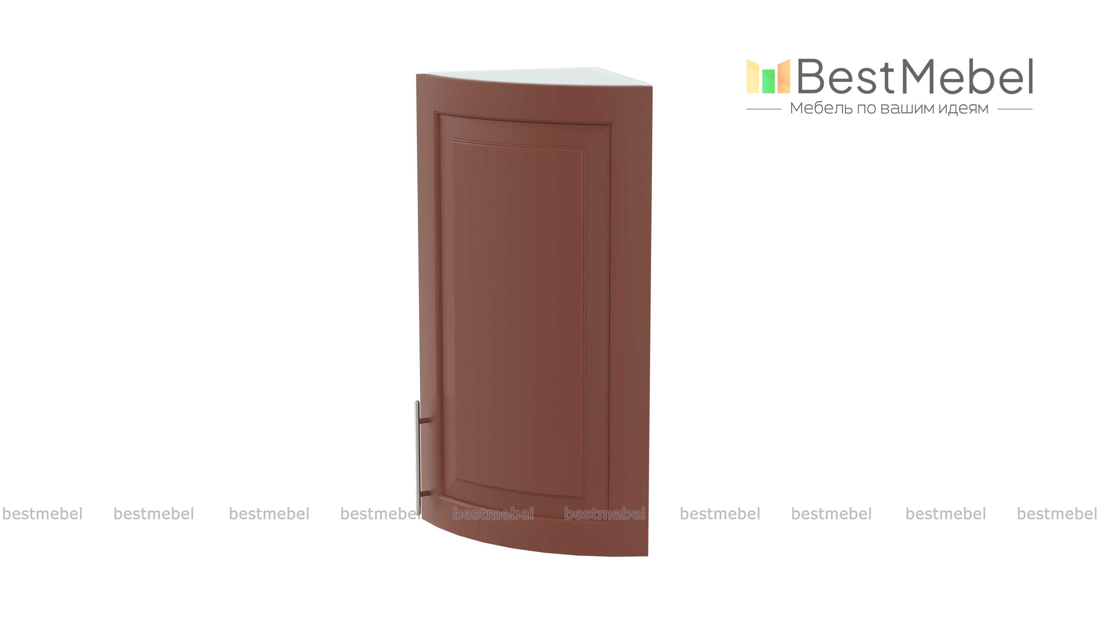 Шкаф верхний радиусный торцевой Ирен BMS - Фото