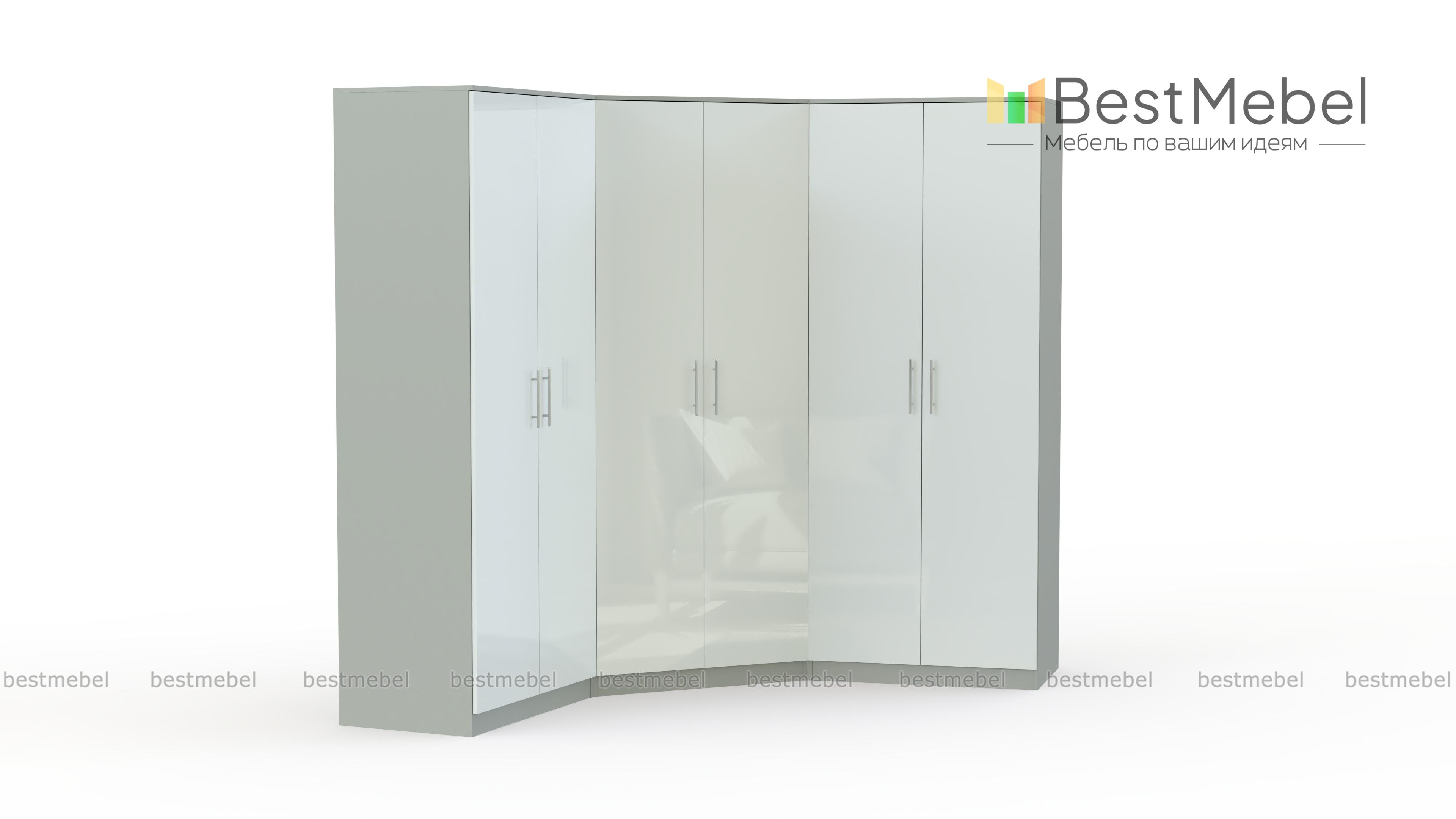 Шкаф угловой Глянец 21 BMS - Фото