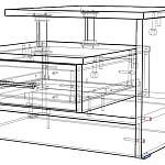 Схема сборки Тумба прикроватная Домино BMS