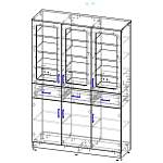 Шкаф книжный Кволли 16.10 BMS