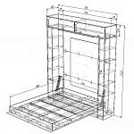 Схема сборки Шкаф-кровать с диваном Кремона BMS