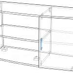 Чертеж Тумба под ТВ Гамильтон BMS