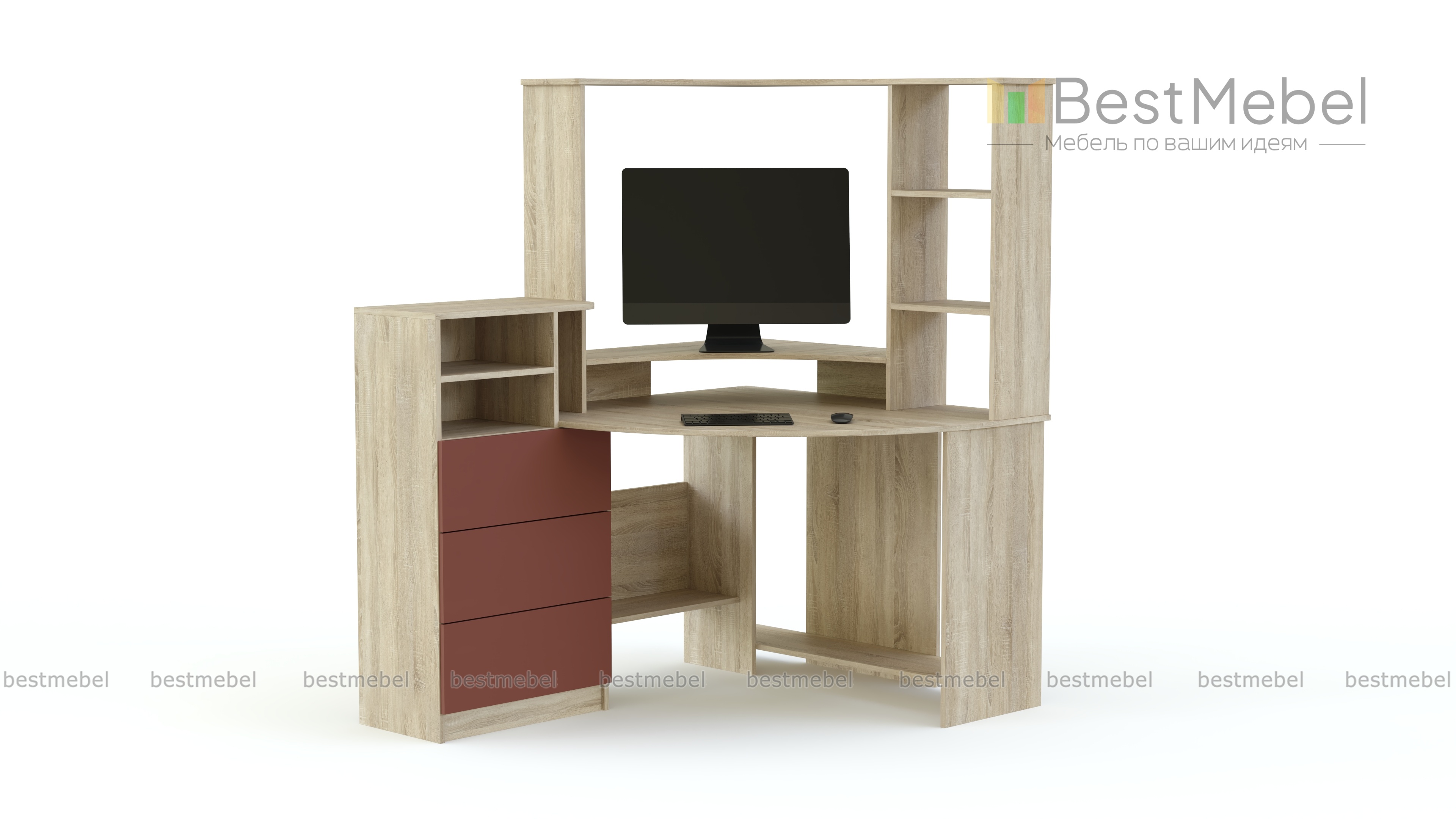 Стол компьютерный МБ-44.1 BMS