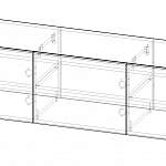 Чертеж Тумба ТВ Горизонт 18 BMS