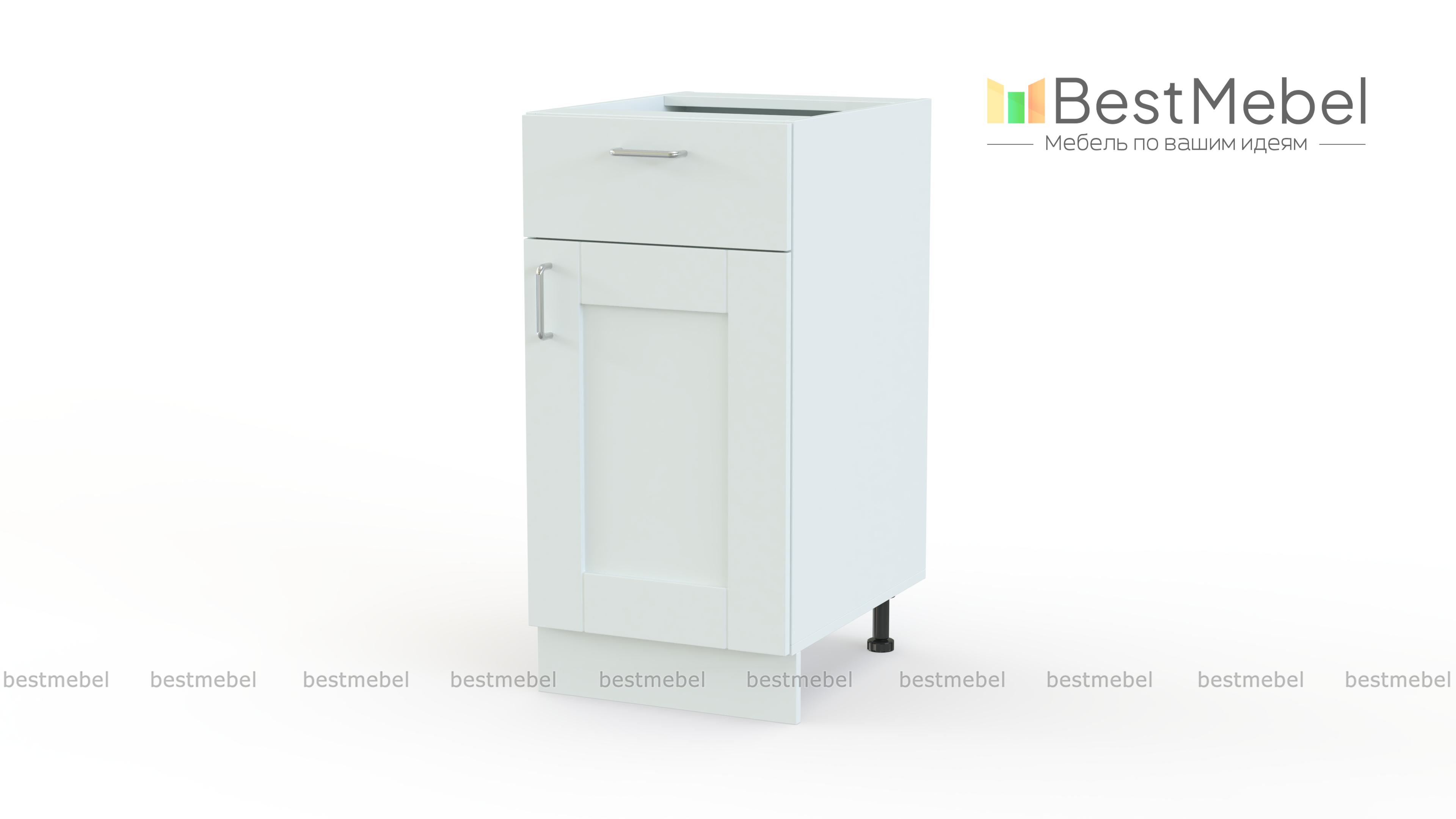 Шкаф нижний с 1-ой дверцей и ящиком Лофт BMS - Фото