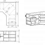 Схема сборки Тумба угловая под ТВ Мирона 3 BMS