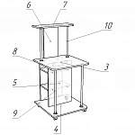 Схема сборки Стол письменный Нота-16 BMS
