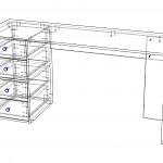 Схема сборки Стол письменный Пьеро 19 BMS