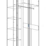 Схема сборки Шкаф угловой Ривьера 95.09 BMS
