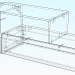 Чертеж Тумба ТВ-столик CA 546 BMS