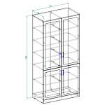 Шкаф книжный 2 №3